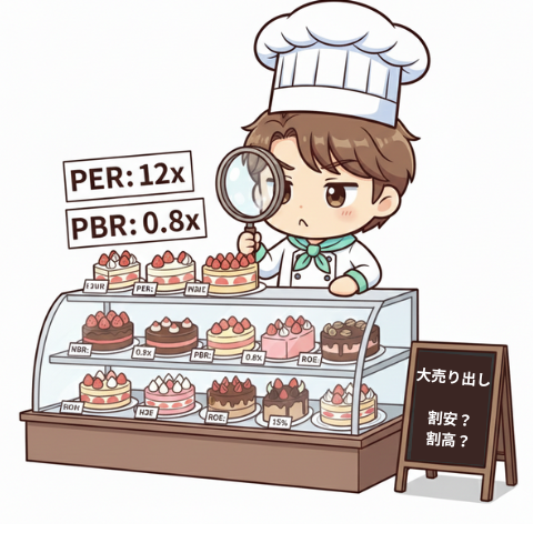 パティシエが分析するPER/PBRに関するイメージ画像